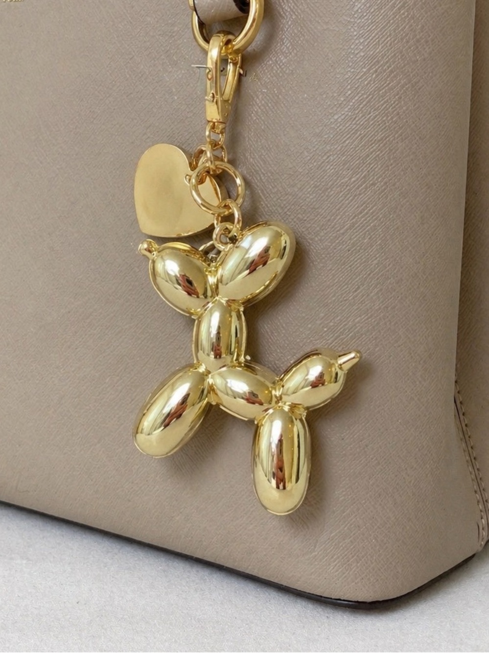 Linda New York | Balloon Dog Keychain/Bag Charm-Gunmetal-Gold-Or Silver Tone NWT